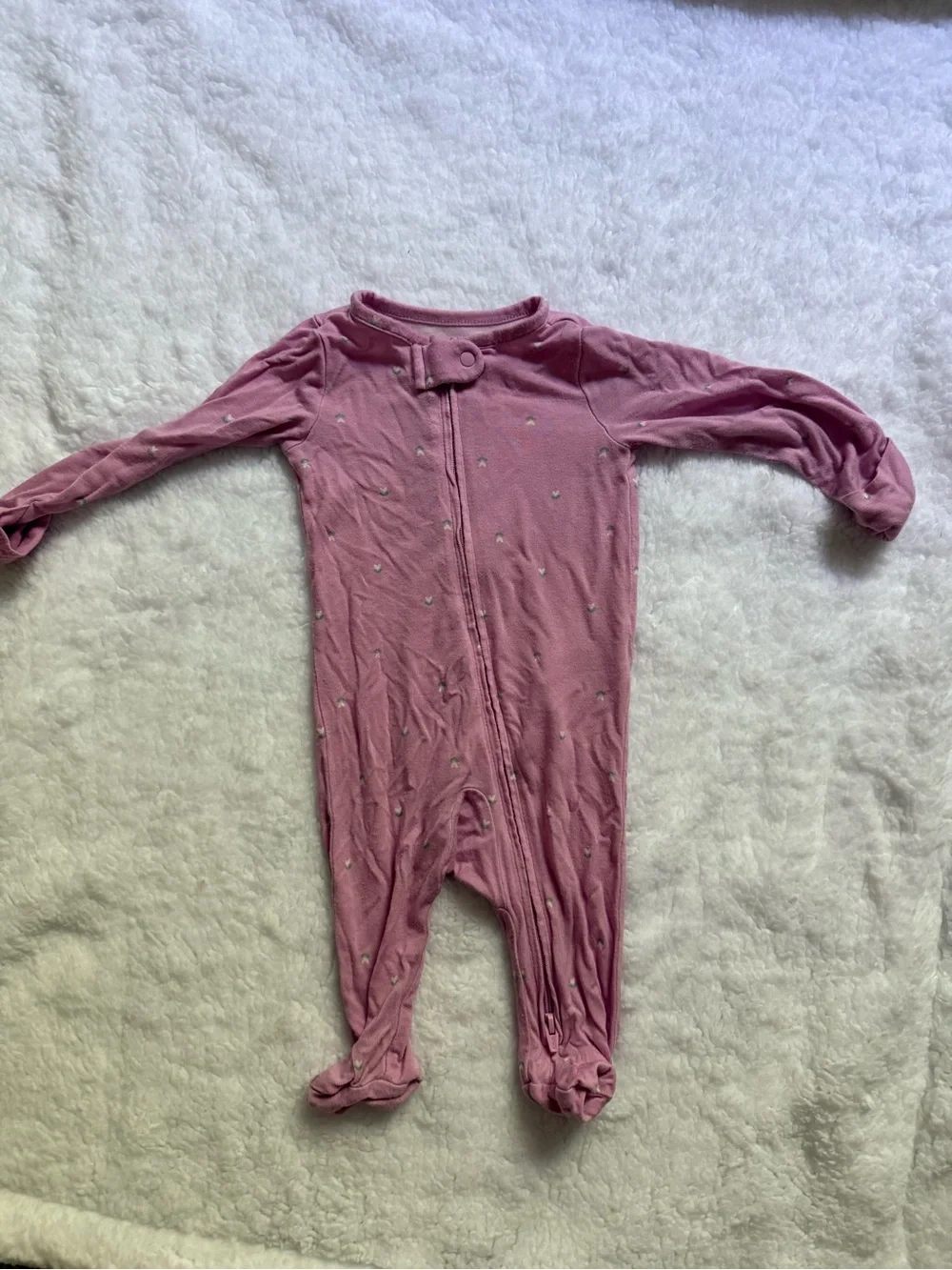 Carter's Mauve Pink Footed One-Piece Pajama